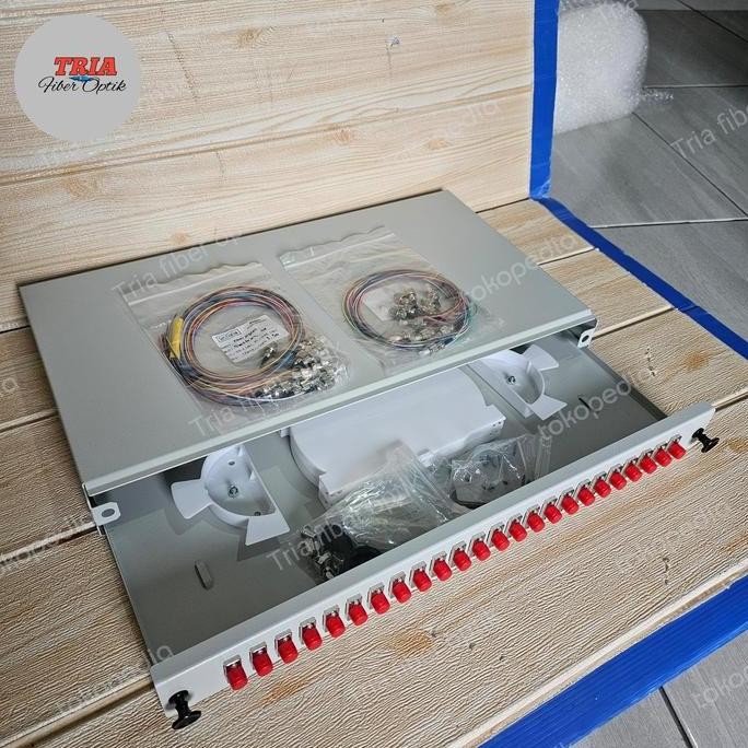 Otb 24 Core Lengkap Pigtail Fc New Stok