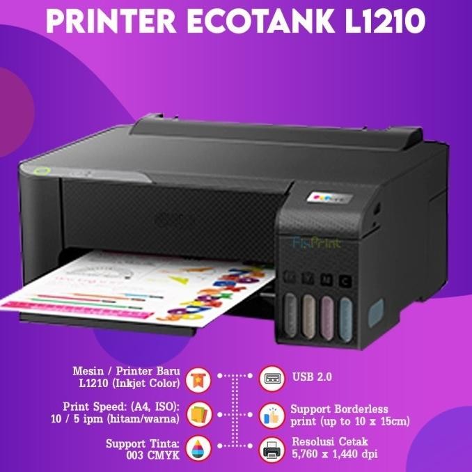 Printer Epson L1210 Ecotank Infus Pabrik Tinta 003 New Stok