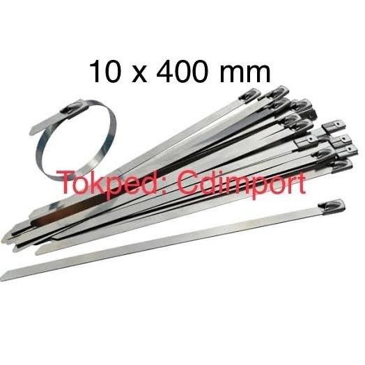 

Stainless Cable Ties - Kabel Tis Stainless 10 X 400 Mm - 100Pcs Co
