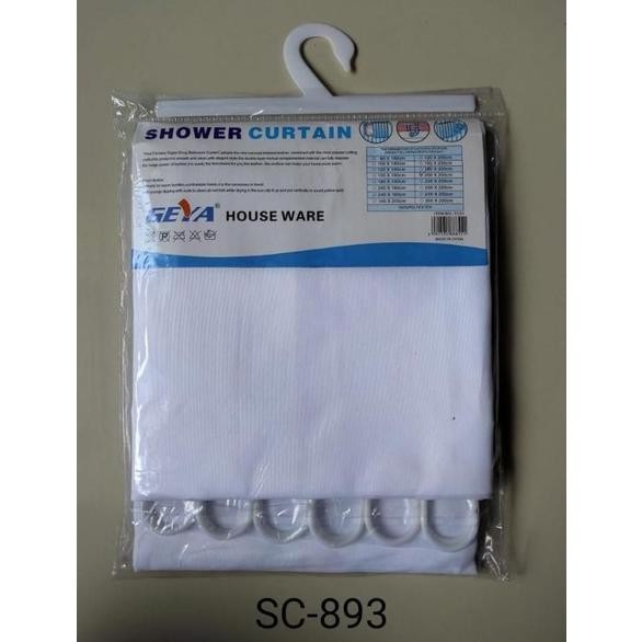 NEW Tirai Kamar Mandi Ukuran 200 x 200 cm Gorden Anti Air Shoer Curtail Bahan Polyester TERLARIS