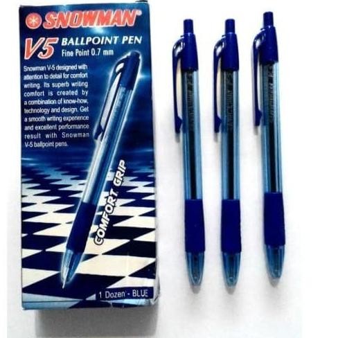 

Ballpoint / Pulpen Snowman V5 1 Pak / 12 pcs