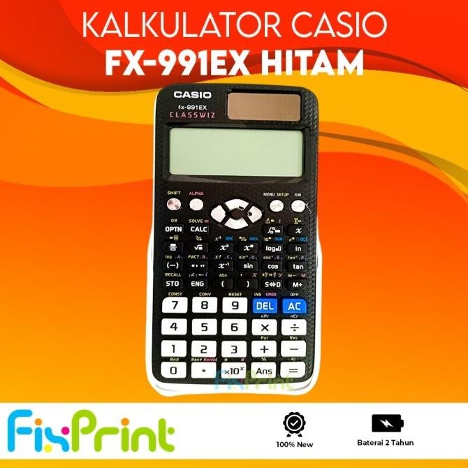 

Kalkulator Scientific CASIO FX 991EX Hitam Black Blue Pink ORIGINAL Calculator Kalkulator Ilmiah Standar fx-991EX BERGARANSI RESMI