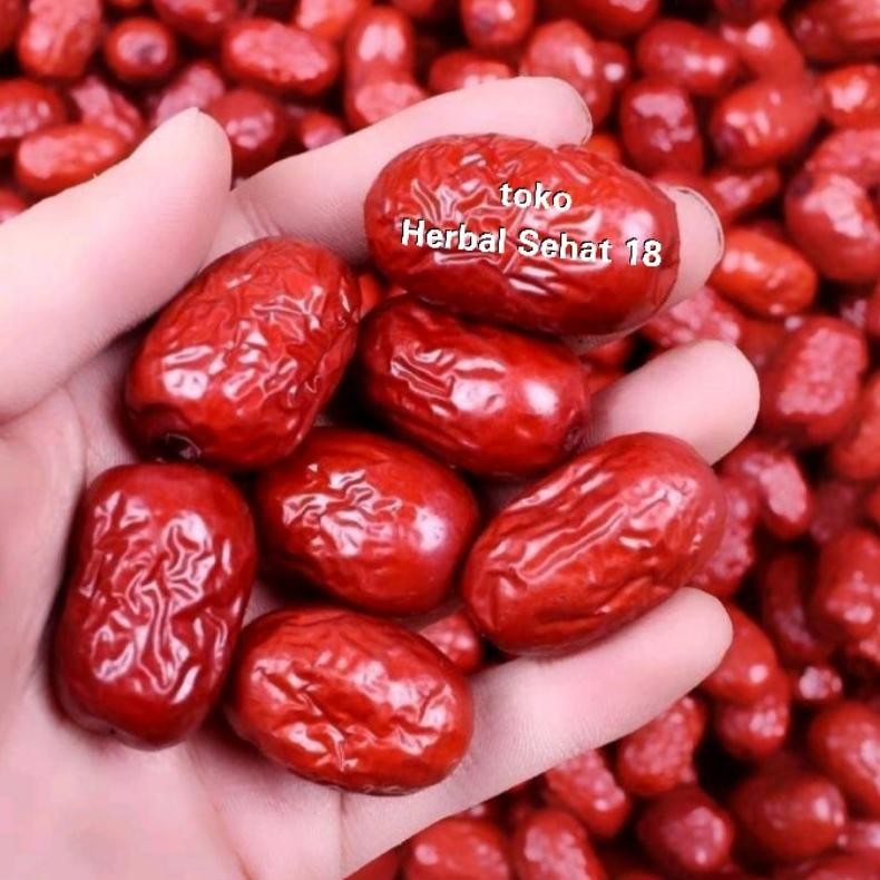 

Hong Zao Kurma Merah Cina Ukuran BESAR / Angco Ang Co Red Dates PREMIUM