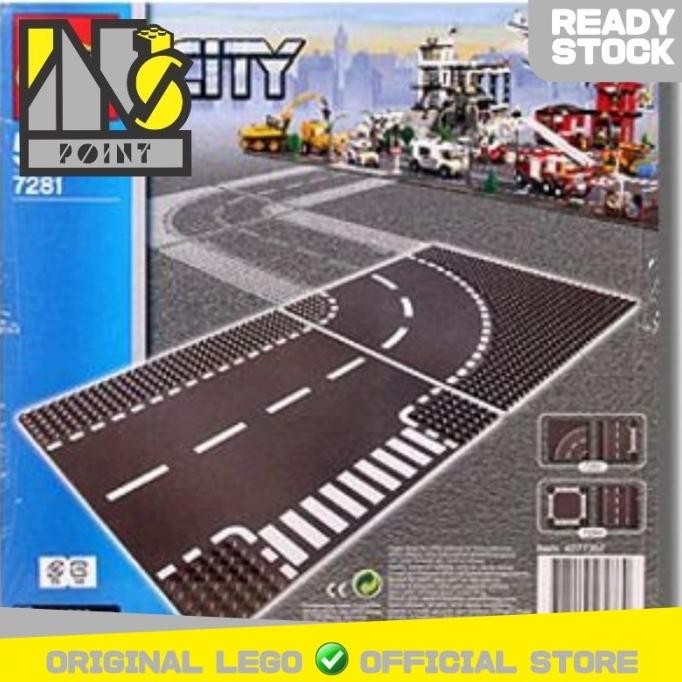 LEGO 7281 - Brick and More - T-Junction & Curved Road Plates