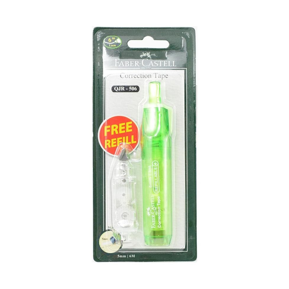 

Correction Tape Faber Castell QJR 506 Tipe Barrel / Tipe X Kertas / Gratis Refill 1 Pcs