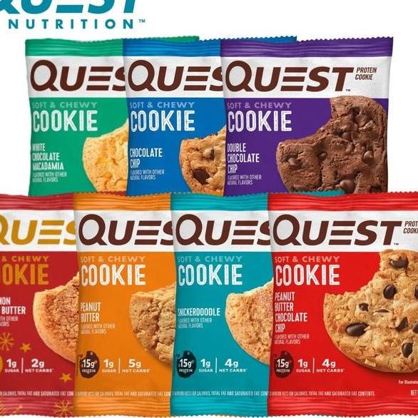 

Quest Protein Cookie Semua Rasa Varian Nutrition Energy Bar Cookies