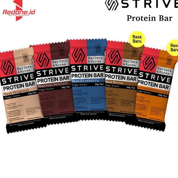 

Strive Protein Bar 24Gram Bpom Halal
