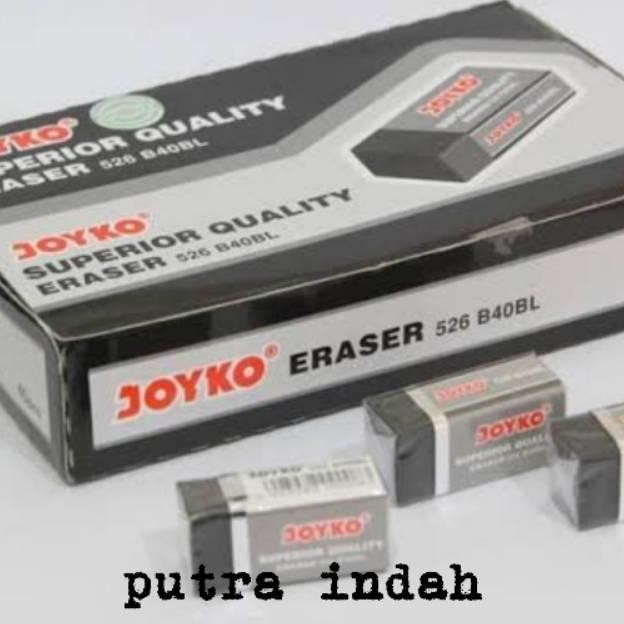 

1 pak isi 40 pcs Penghapus joyko kecil hitam