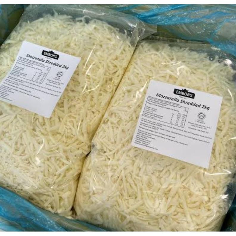 

Keju mozarella shredded import repack 500gr