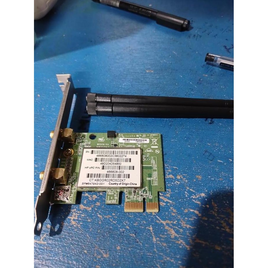 Hp Wl-Lan 802.11 Wifi Card Pci-E Wireless Adapter Without Antennas New Stok