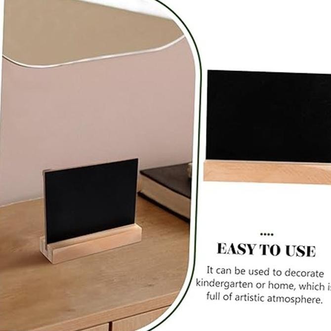 

COD 10pcs/Set Papan Tulis Kapur Kecil Papan Hitam Kapur Cafe Mini Chalkboard Mini Black Board lm