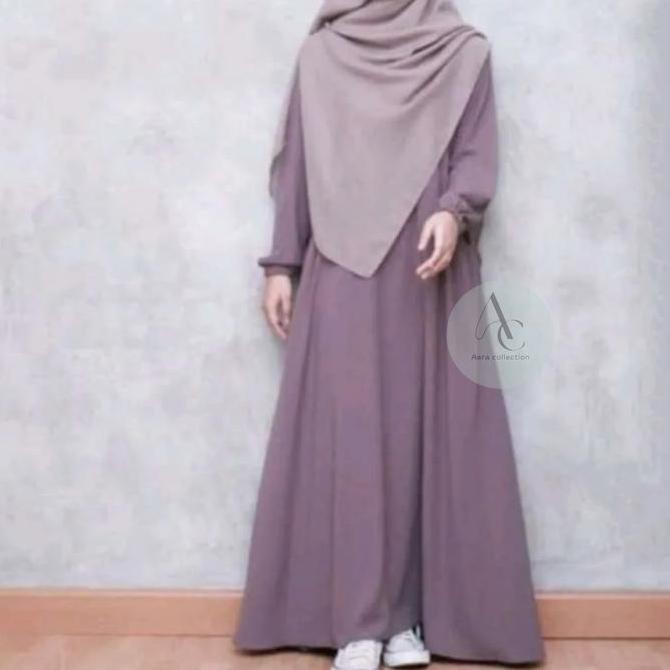 Sale Aara Collection Abaya Turki Wanita Muslim Mewah Santri Remaja Syari Kekinan Wolpis Premium Leng