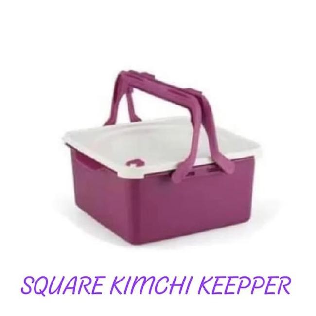 9 Liter Tupperware Square Treasure Kimchi Keeper Tempat Bekal Kotak Bekal Lunch Box Set Tempat Makan