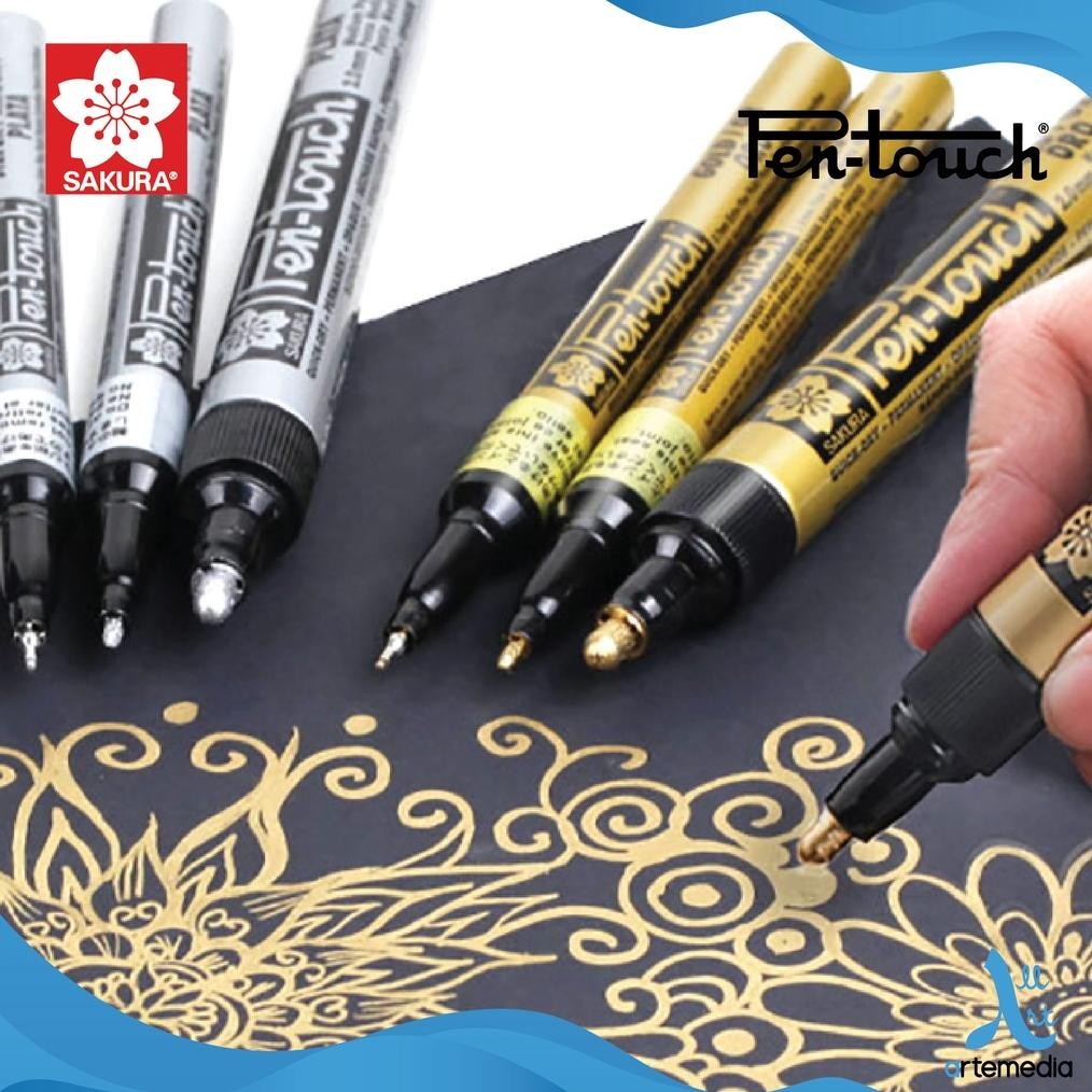 

Sakura Paint Marker Pen Touch Pigment Ink Color Spidol Warna Permanen