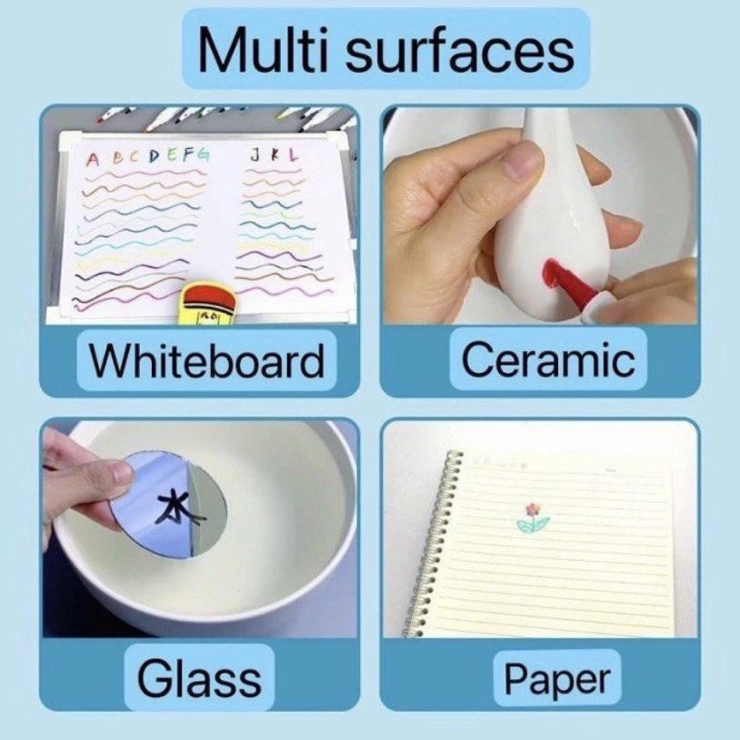 

Mainan Spidol Air Ajaib Dan Sendok Mengapung Viral Floating Marker Magic Pen Anak Sensory Drawing Gambar Menggambar New Original