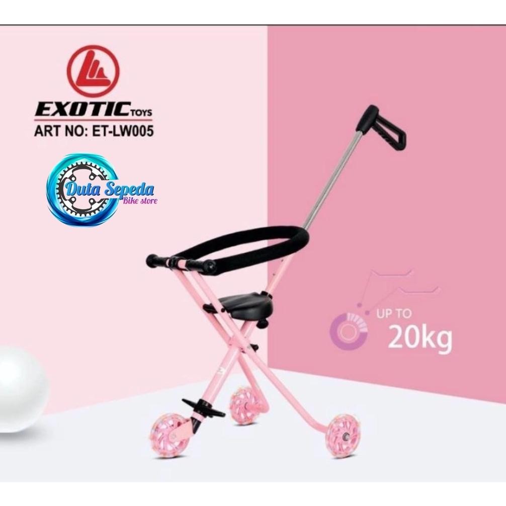 Baby Stroller roda tiga roda 3 Exotic LW 005 Dorongan Anak Bayi Kereta Dorong Anak Bayi AST