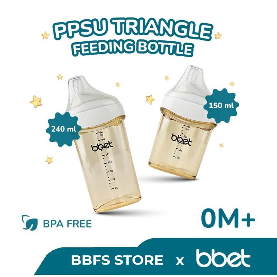 COCONI BBET Triangle Feeding Bottle PPSU 150ML 240ML | Botol dot PPSU AST