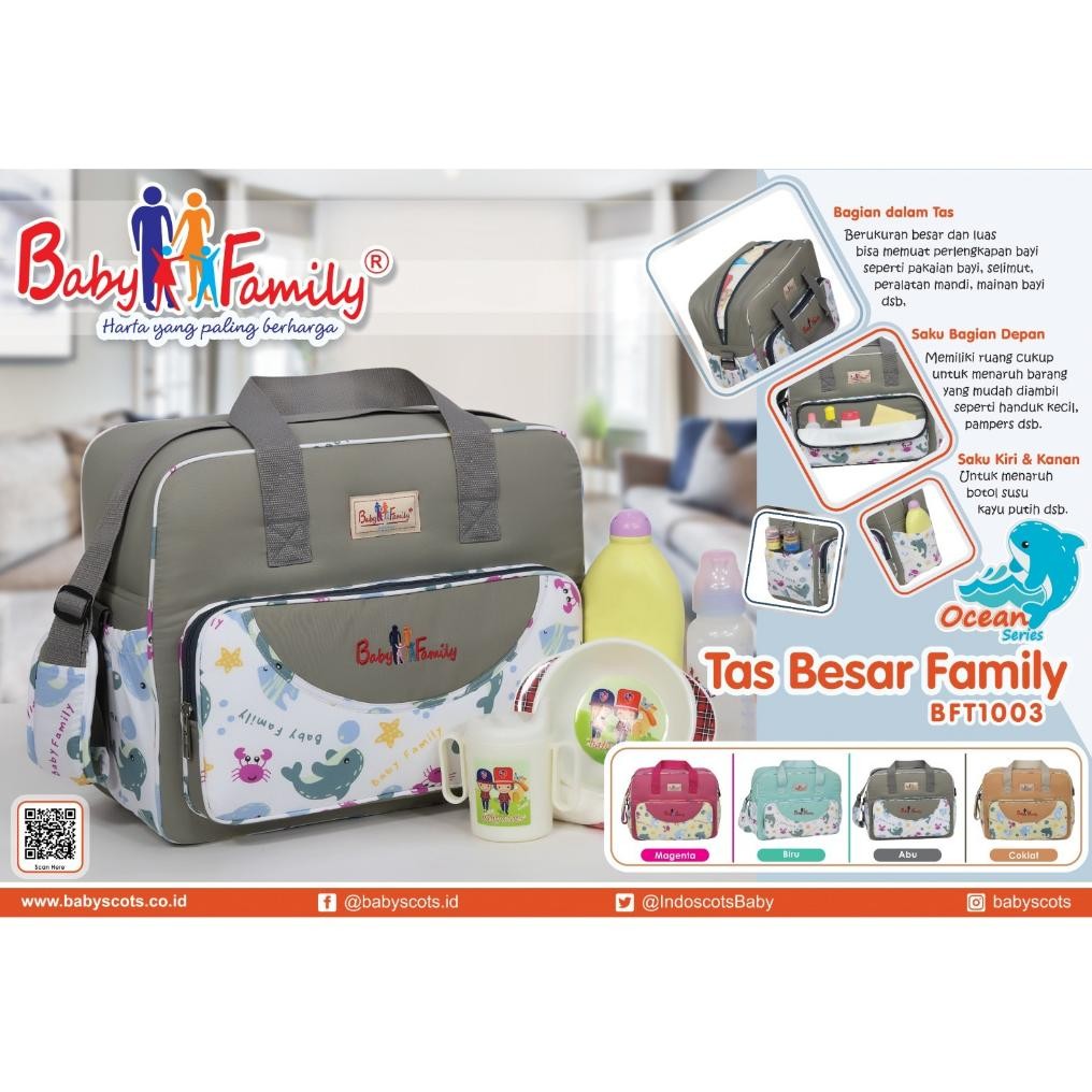Tas Bayi Besar Baby Scots Baby Family 7 BFT7301 / Family 8 BFT8301 / Family 10 BFT1003 AST