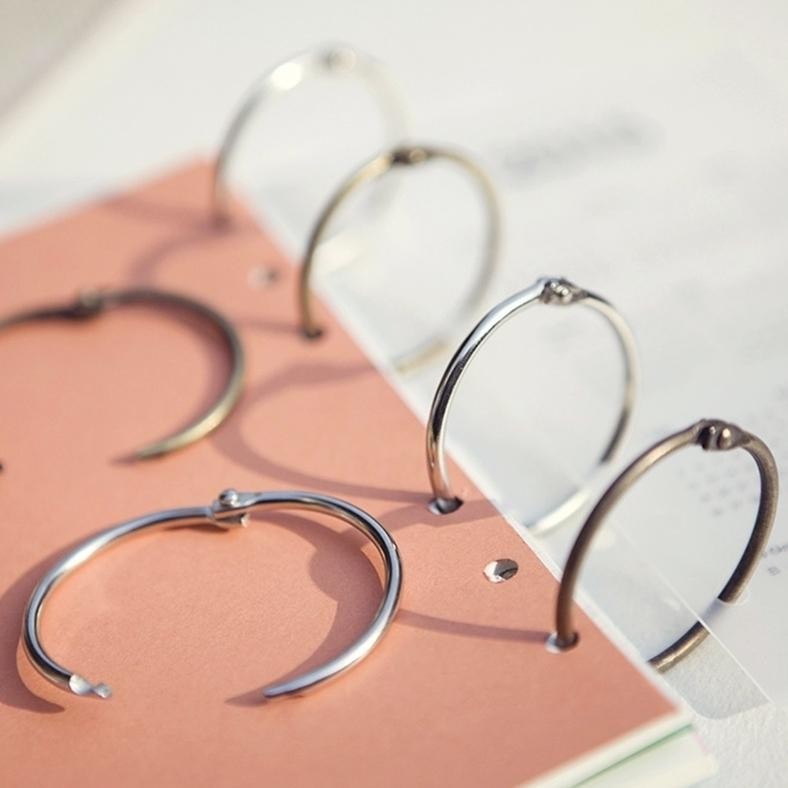 

30/35mmring Besi Binder Ring Binder Satuan Ring Binder Buka Tutup Ring Buka Tutup Bahan Logam Galvanis 100 Buah