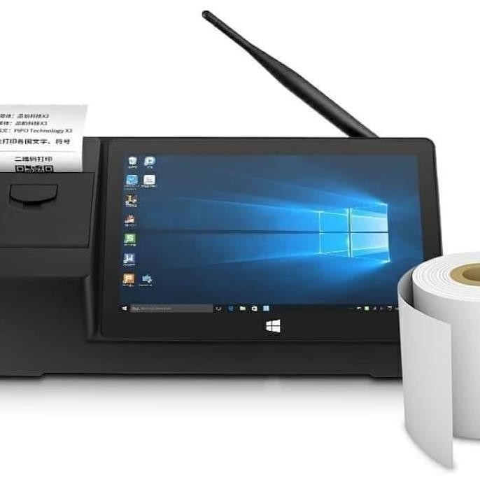 Windows 10 Mini Pc Pipo X3 Box Tablet Kasir Pos Thermal Printer 58Mm New Stok