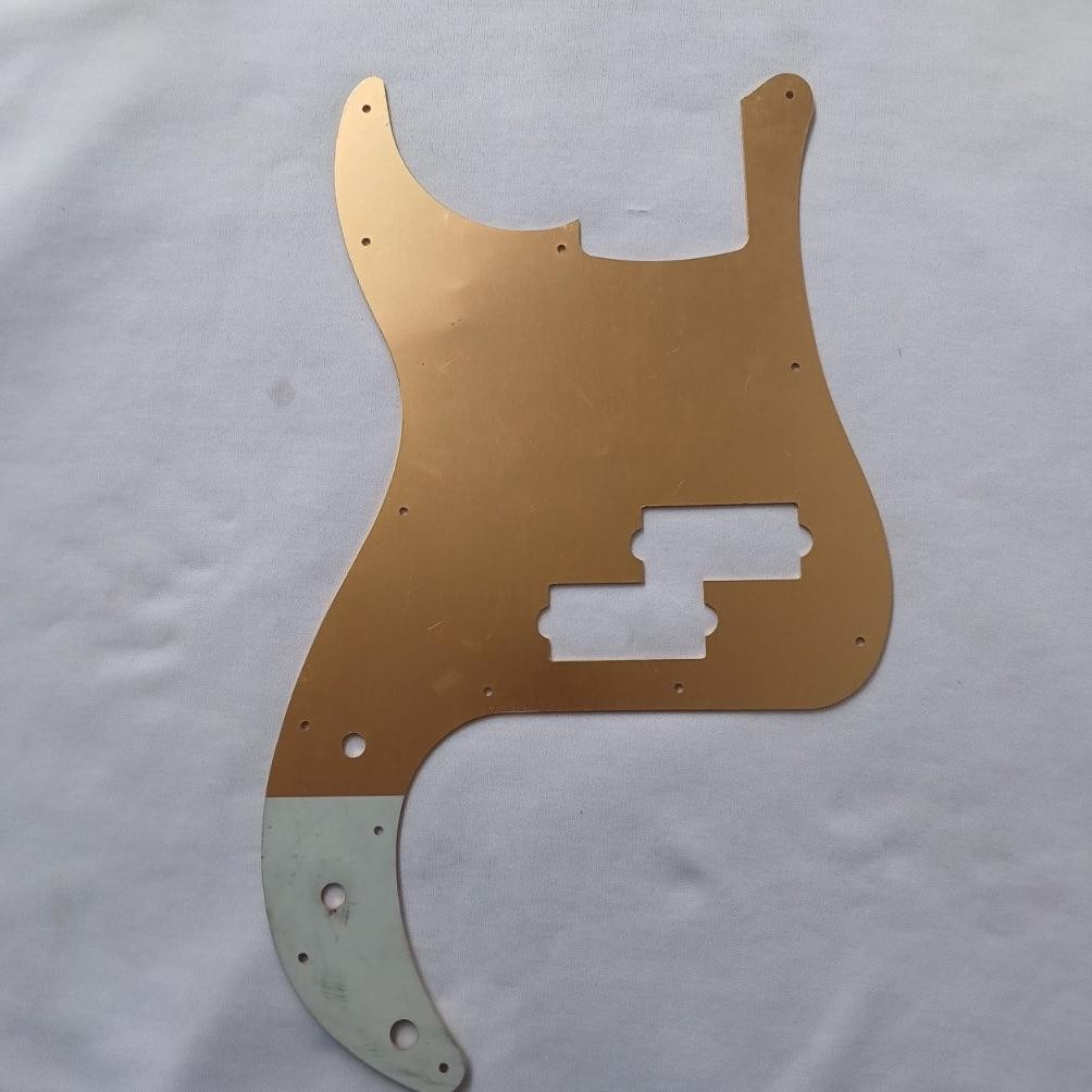 Pickguard Pelindung Body Gitar Fender Precision Bass Anodized Gold