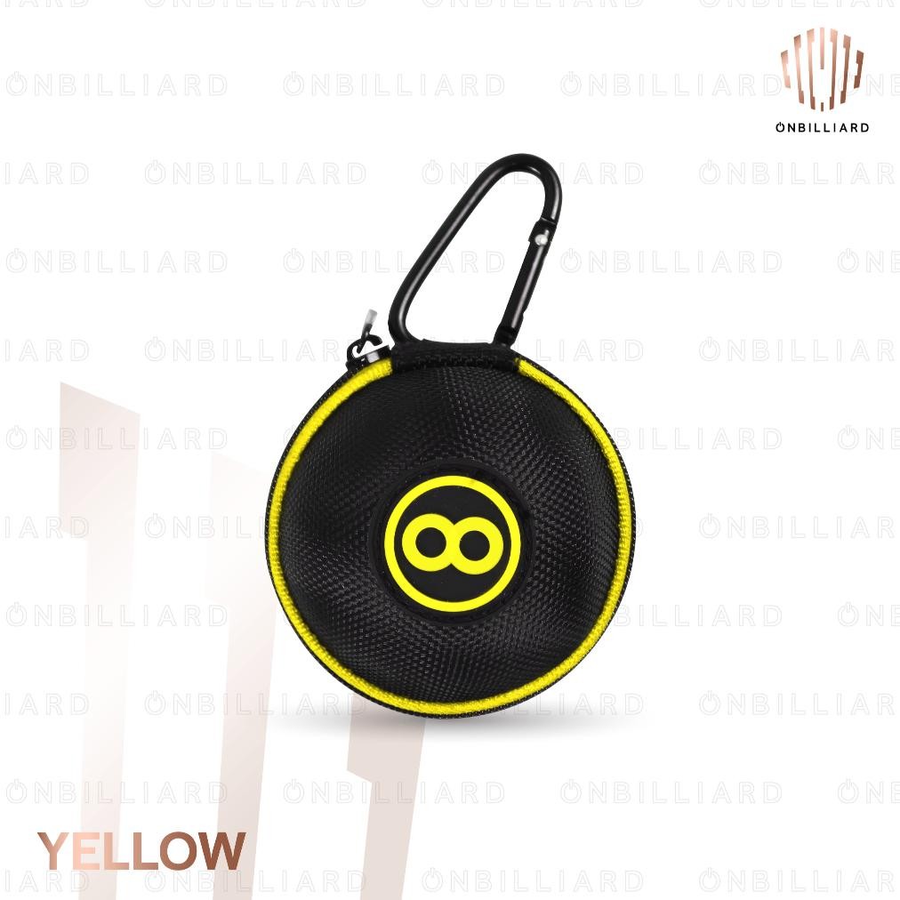 Billiard White Ball Bag 8-Ball Tas Bola Billiar + Carabiner Storage Billiard