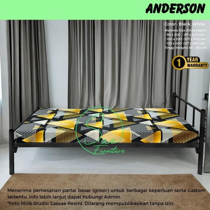 Ranjang Besi Single 90X200 100X200 120X200