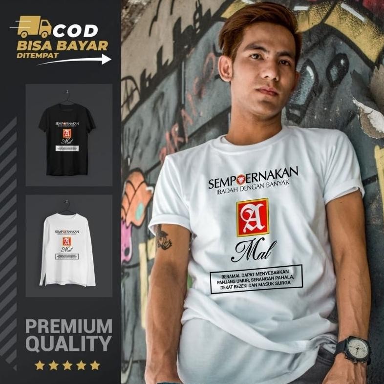 Promo Kaos Plesetan Desain Sempurnakan Ibadah Kaos Distro