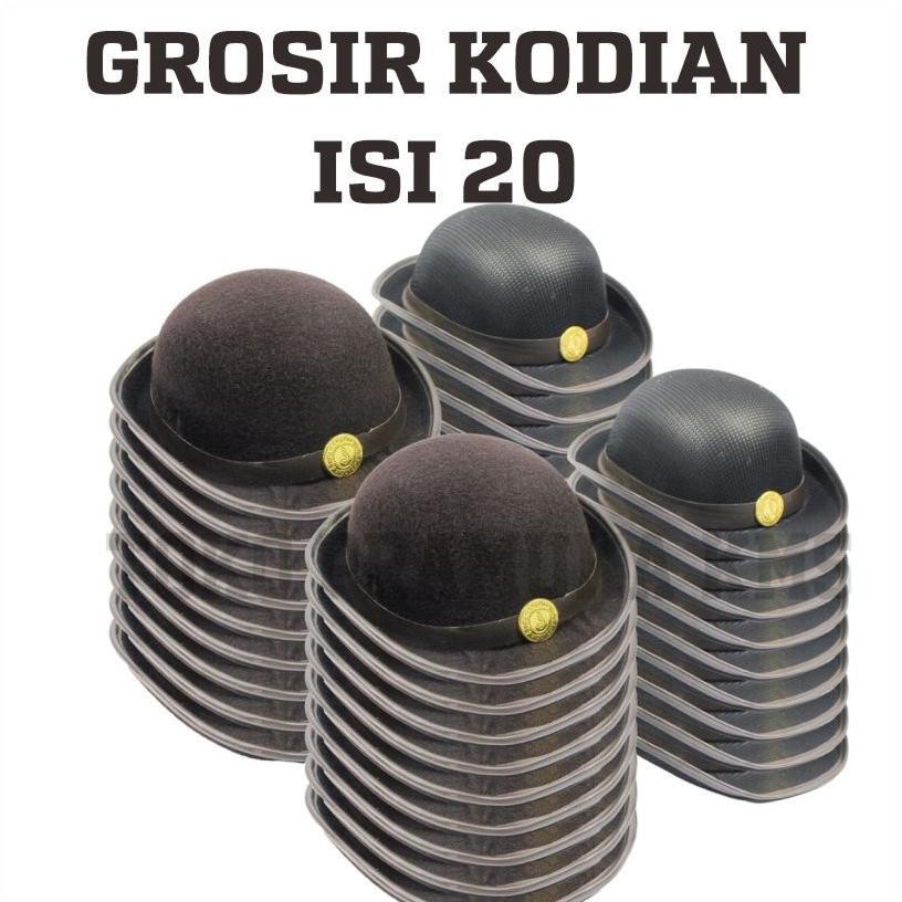 Topi Boni Pramuka Putri Isi 20 Kodian Boni Rajut Laken Kodian Topi Pramuka Grosir