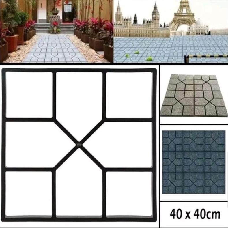 ready Cetakan paving block taman / cetakan paving block motif/ cetakan paving block pull besi 40 x 4