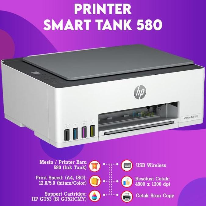 Hp Smart Tank 500 Aio Printer - Print Scan Copy Usb Pengganti Hp 315 New Stok