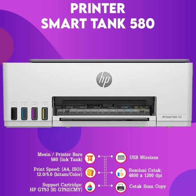 Printer Hp Smart Tank 500 All-In-One Printer - Hp Smarttank 500 New Stok
