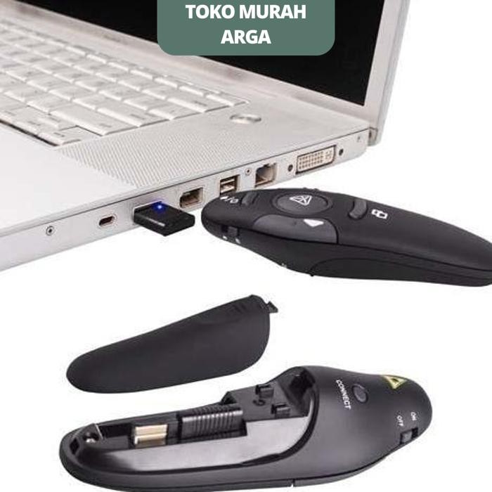 RF WIRELESS POINTER PRESENTASI REMOTE CONTROL 2,4 GHZ   RF WIRELESS PRESENTER LASER POINTER PRESENTA