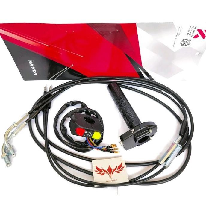Gas Spontan KTC KYTACO 2 Kabel 190cm + Saklar Kanan PNP | Universal Motor NMAX, PCX, ADV, AEROX, LEX