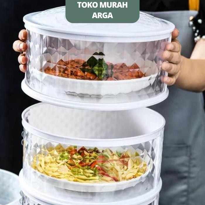 TEMPAT MAKAN SAJI 4 SUSUN RAK MAKANAN 4 TINGKAT 4 TEMPAT MAKAN 4SUSUN TUDUNG SAJI 4 SUSUN RAK MAKANA