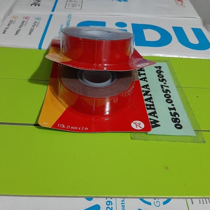 

DISKON 3M Scotch Double Tape PERMANENT Mounting 21 mm x 2 M - 4011