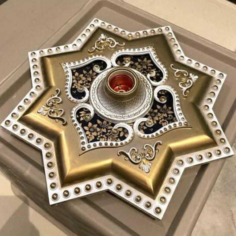 Promo Fitting Hias Ornamen Plafon 30Cm Plastik Pvc We-12