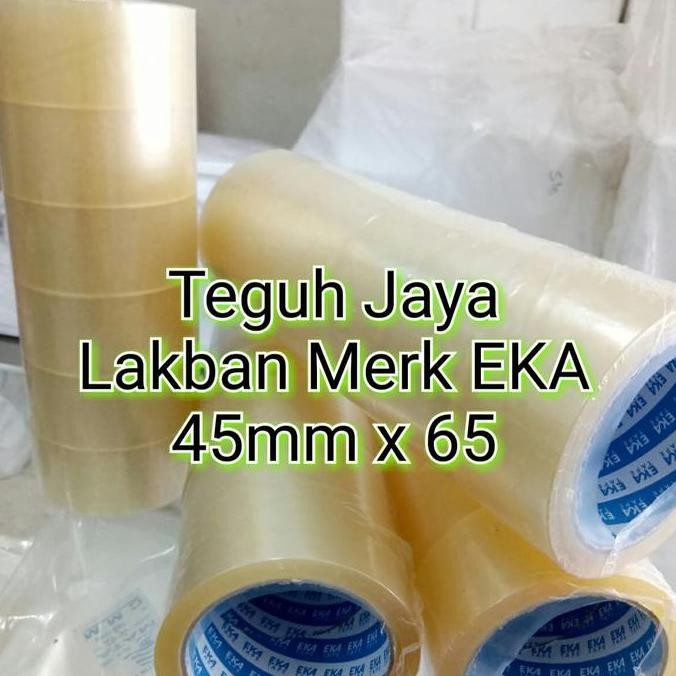 

DISKON Lakban Isolasi Selotip OPP Merk EKA 45 mm x 72