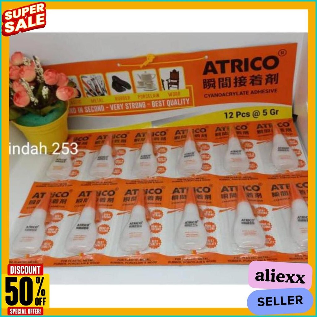 

Lem Super Glue Botol Lem Serbaguna Isi 12 Pcs Diskon