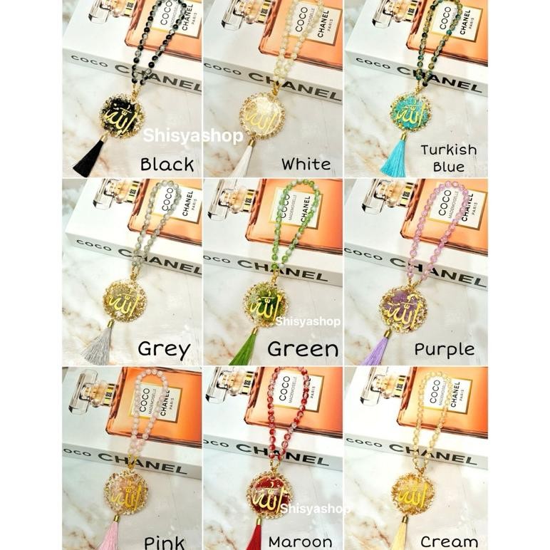 Cod Gantungan Tasbih / Gantungan Spion Mobil / Tasbih Estetik / Tasbih Mewah Ryu-56