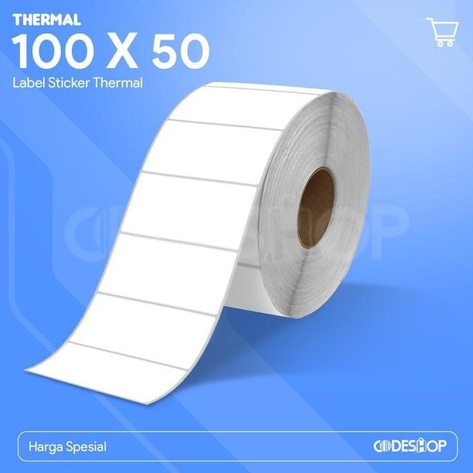 

HOT PROMO Label Direct Thermal 100 x 50 mm isi 1000 Pcs Stiker Printer Barcode