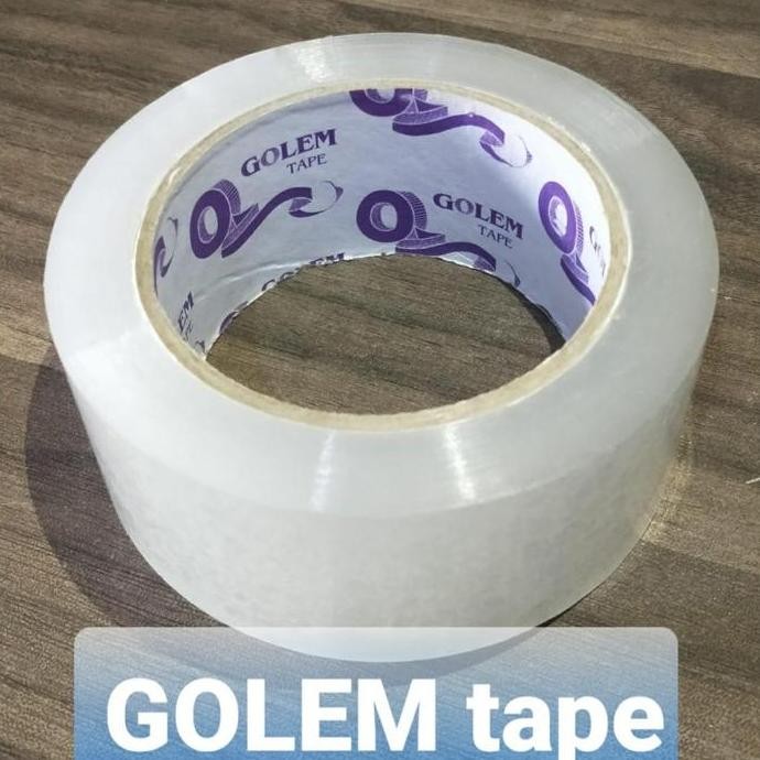 

TERMURAH 6 pcs Lakban Bening GOLEM TAPE (45mm 100yard)
