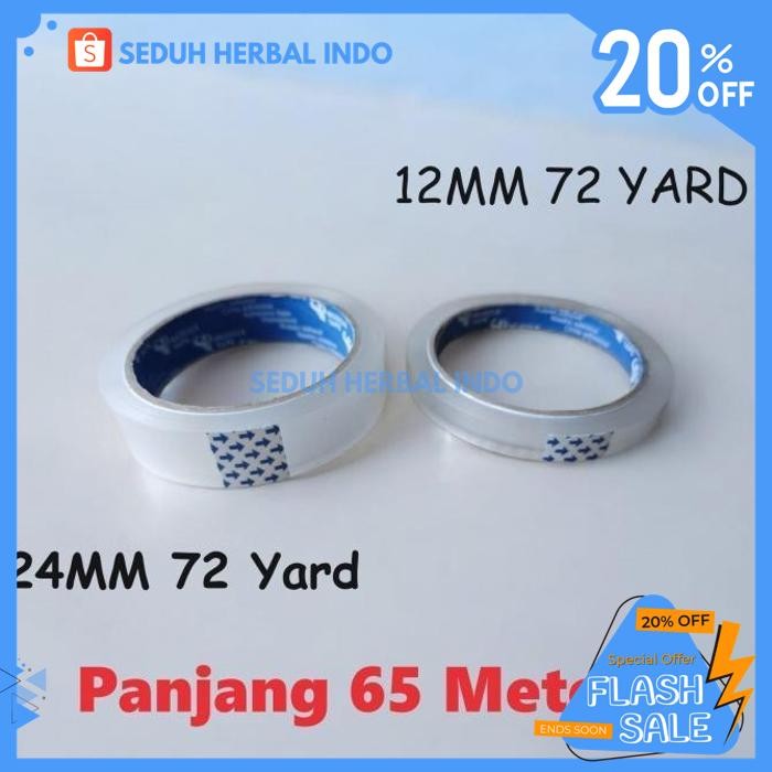 

ISOLASI SELOTIP LAKBAN KECIL SEDANG BENING TRANSPARAN TRANSPARANT ATK KANTOR 1 12" 12 INCI INCH 72 YARD LEBAR 12 & 25 MM 12MM 24MM 12 24 MM PANJANG MUSCLE TAPE 45 MICRON LENGKET 65M 65 METER GRATIS ONGKIR