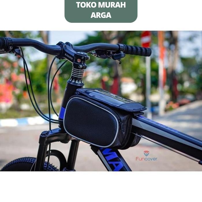 TAS SEPEDA TAS STANG SEPEDA LIPAT MTB UNIVERSAL   TAS SEPEDA TOUCHSCREEN WATERPROOF TAS STANG SEPEDA