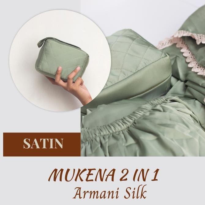 Sale Mukena Travel 2 In 1 Satin Armani Silk Dewasa