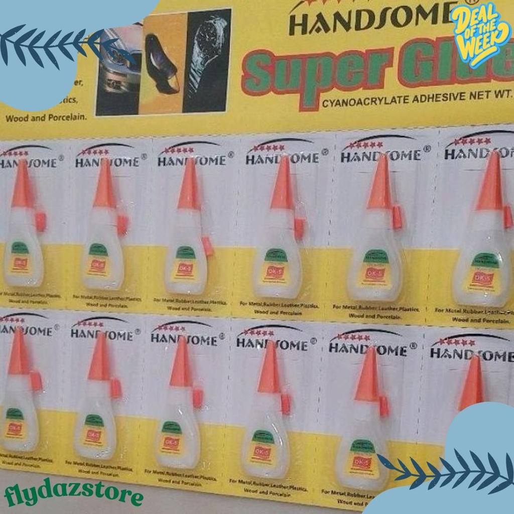 

Lem Handsome Super Glue 5Ml Harga Untuk 1 Renceng 12 Pcs Flash Sale! Diskon Hingga 70%