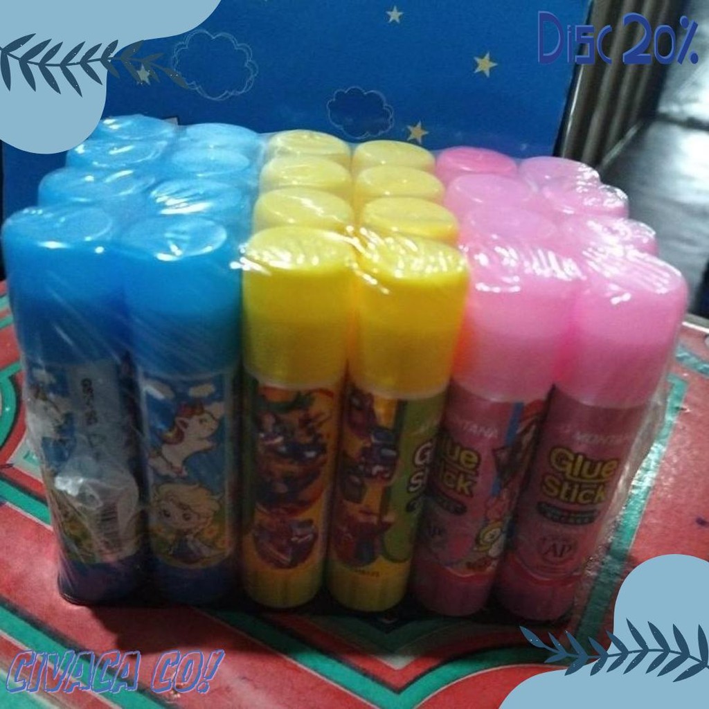 

Grosir 1Pack(24Pcs) Pcs Lem Stick Lucu Lem Stick Murah Lem Stick Fancy Diskon Setengah Harga