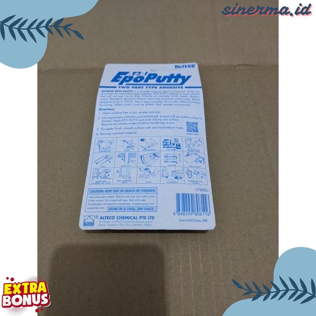 

Lem Epoputty Porting Epo Putty 50Gr 50G 50Gram Alteco Terlengkap Dan Termurah