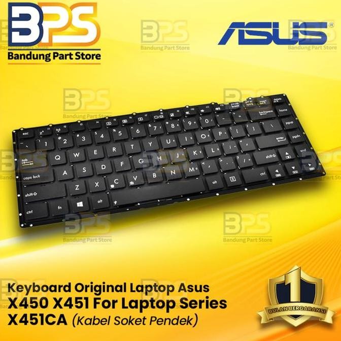 BEBAS ONGKIR - Keyboard ORIGINAL Asus X451 X451C X453 X455LD X452E Socket Pendek