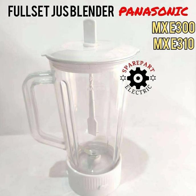 Tersedia FULLSET GELAS JUS + PISAU LENGKAP BLENDER PANASONIC MX E300 - MX E310